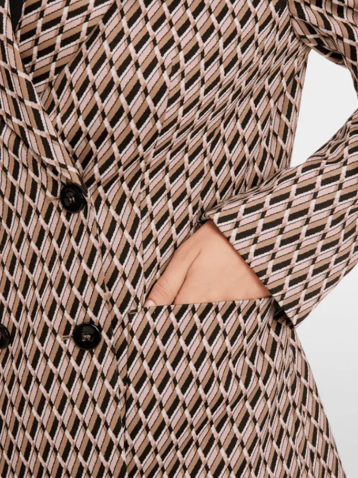 marc_cain_collections_pat_4.webp Marc Cain Collections Coats And Jackets | Gifts Under £250^Patterned Knit Double Breasted Blazer XC 34.27 J