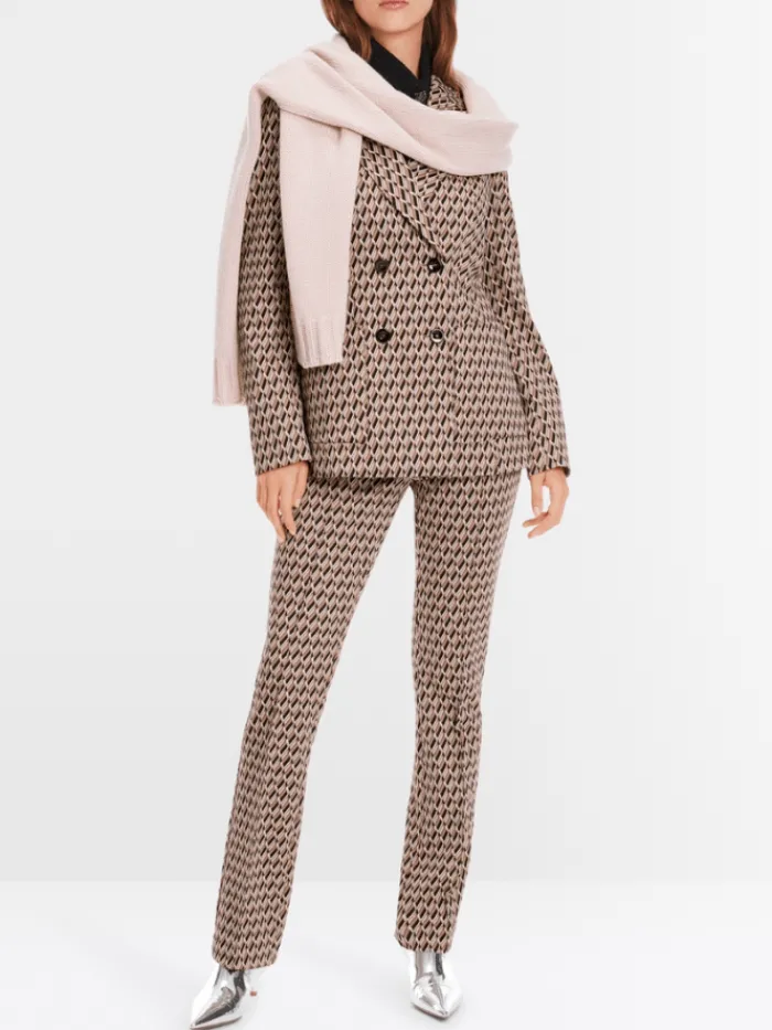 marc_cain_collections_pat_6.webp Marc Cain Collections Coats And Jackets | Gifts Under £250^Patterned Knit Double Breasted Blazer XC 34.27 J