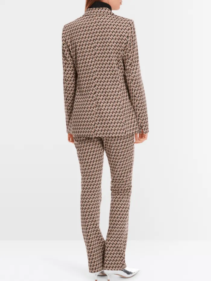marc_cain_collections_pat_7.webp Marc Cain Collections Coats And Jackets | Gifts Under £250^Patterned Knit Double Breasted Blazer XC 34.27 J