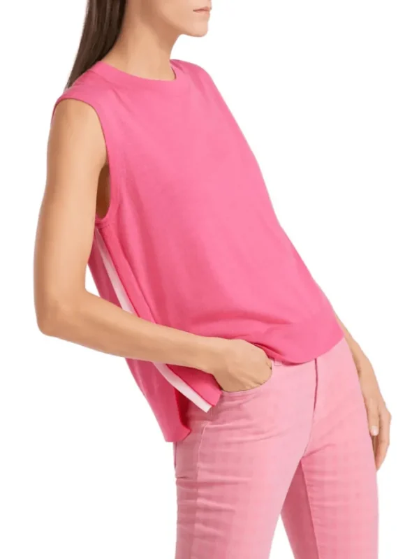 Marc Cain Collections Knitwear | Gifts Under £50^Pink Sleeveless Jumper UC 61.01 M73 COL 251
