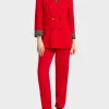 Marc Cain Collections Coats And Jackets | Gifts Under £100^Red Linen Blend Jacket UC 34.18 W47 COL 273