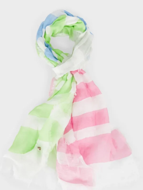 Marc Cain Collections Scarves & Gloves | Gifts Under £100^Scarf With Horizontal Stripes WC B4.13 Z30 COL 5