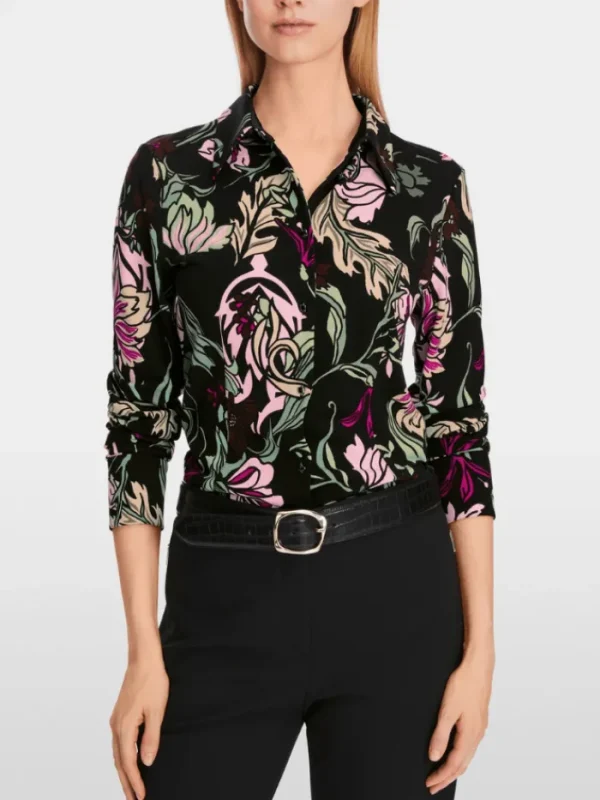 Marc Cain Collections Tops | Gifts Under £250^Shirt Blouse In Flower Print XC 51.26 J21 COL 90