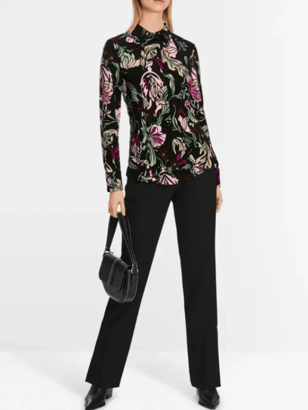 Marc Cain Collections Tops | Gifts Under £250^Shirt Blouse In Flower Print XC 51.26 J21 COL 90