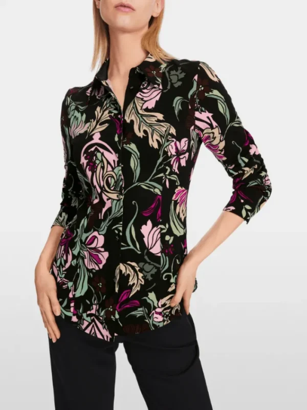 Marc Cain Collections Tops | Gifts Under £250^Shirt Blouse In Flower Print XC 51.26 J21 COL 90