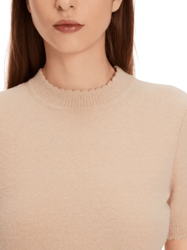 Marc Cain Collections Knitwear | Gifts Under £250^Short Sleeved Camel Jumper XC 41.62 M30 COL 612