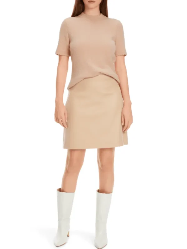 Marc Cain Collections Knitwear | Gifts Under £250^Short Sleeved Camel Jumper XC 41.62 M30 COL 612