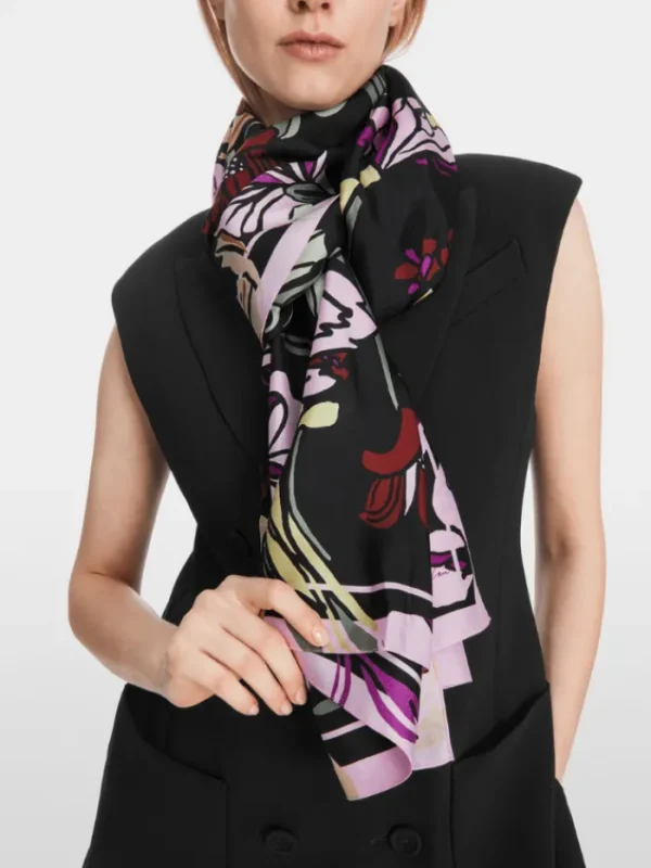 Marc Cain Collections Scarves & Gloves | Gifts Under £100^Silk Scarf In Flower Print XC B4.15 Z25 COL 900