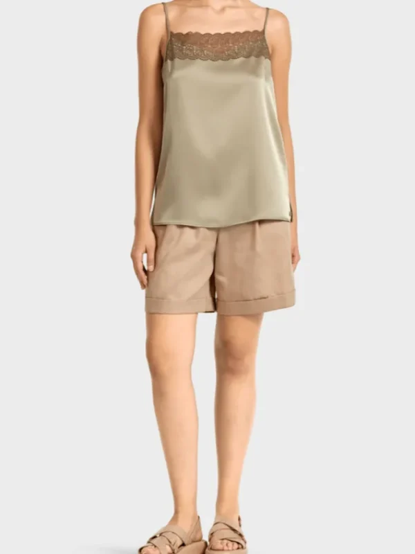 Marc Cain Collections Sweatshirts And T-Shirts | Tops^Soft Taupe Top UC 61.04 W15 COL 615