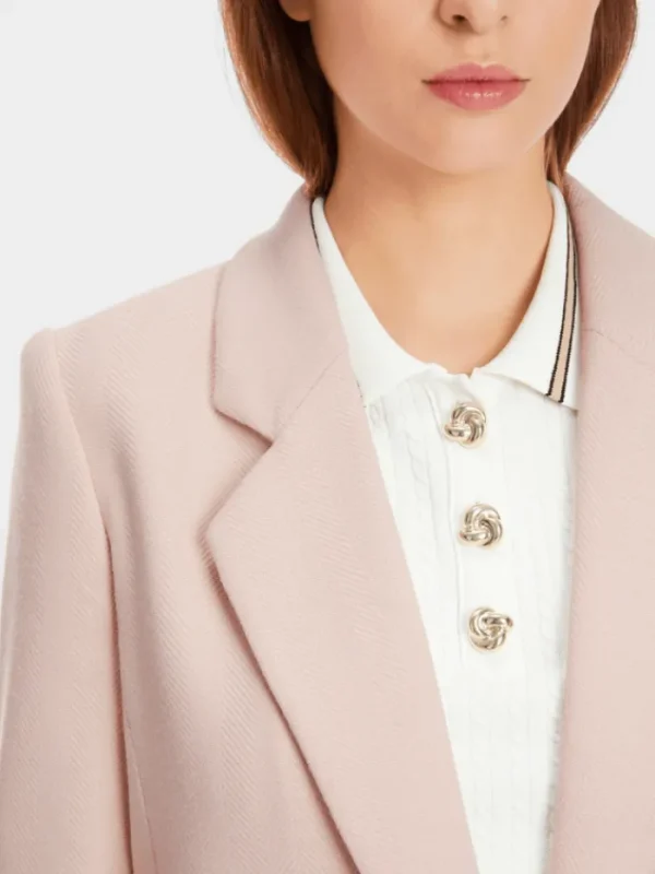 Marc Cain Collections Coats And Jackets | Luxury Gifts^Soft Draped Blazer In Warm Rose XC 34.38 W84 Col