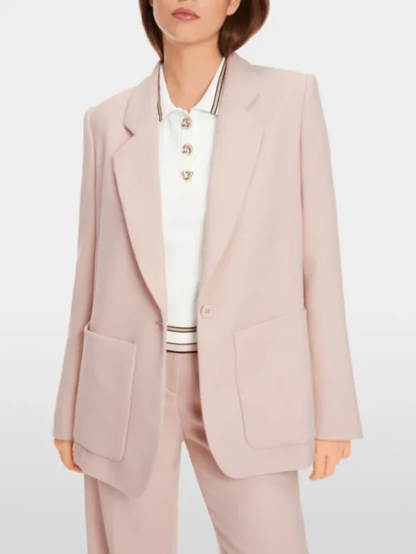 Marc Cain Collections Coats And Jackets | Luxury Gifts^Soft Draped Blazer In Warm Rose XC 34.38 W84 Col