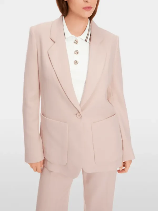 Marc Cain Collections Coats And Jackets | Luxury Gifts^Soft Draped Blazer In Warm Rose XC 34.38 W84 Col