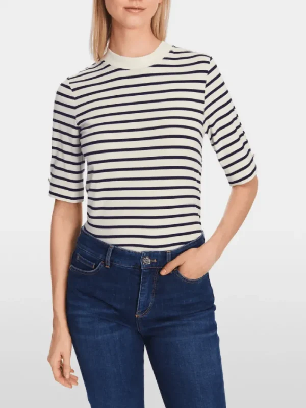 Marc Cain Collections Sweatshirts And T-Shirts | Tops^Striped T Shirt XC 48.24 J16 COL 112