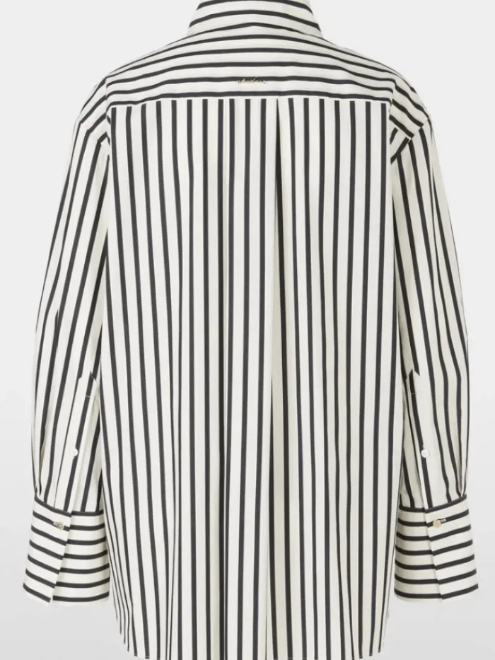 marc_cain_collections_str_3-1.webp Marc Cain Collections Tops | Gifts Under £250^Striped Blouse With Rhinestones XC 51.13 W28 COL