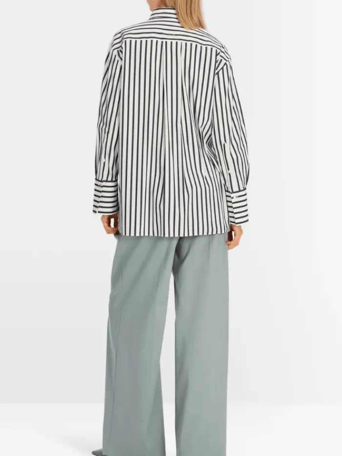 marc_cain_collections_str_4-1.webp Marc Cain Collections Tops | Gifts Under £250^Striped Blouse With Rhinestones XC 51.13 W28 COL