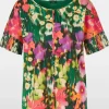 Marc Cain Collections Tops | Gifts Under £250^Top With Pleated Sleeves XC 48.27 J04 COL 558