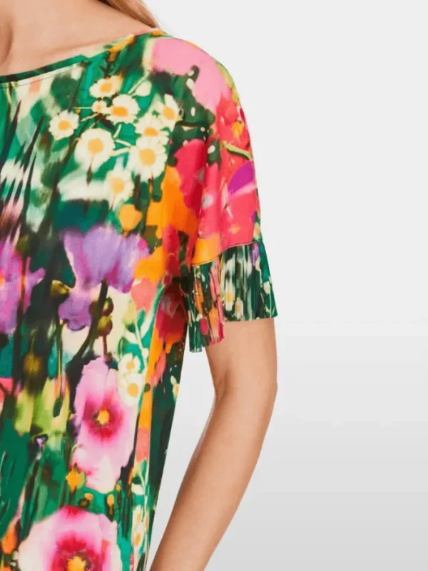 Marc Cain Collections Tops | Gifts Under £250^Top With Pleated Sleeves XC 48.27 J04 COL 558