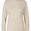 Marc Cain Collections Sweatshirts And T-Shirts | Tops^Turtleneck Top In Light Beige XC 48.28 J34 COL 1
