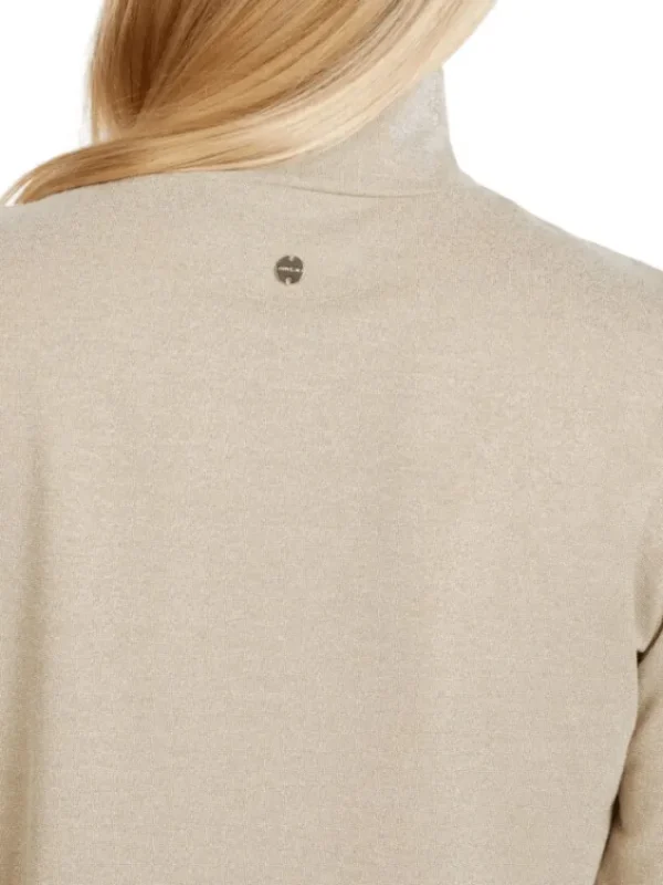 Marc Cain Collections Sweatshirts And T-Shirts | Tops^Turtleneck Top In Light Beige XC 48.28 J34 COL 1