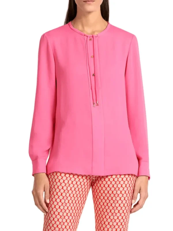 Marc Cain Collections Sweatshirts And T-Shirts | Tops^Vibrant Pink Blouse UC 51.17 W39 COL 251