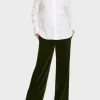Marc Cain Collections Tops | Gifts Under £250^White Shirt Blouse With Pleated Border VC 51.43