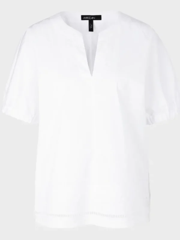 Marc Cain Collections Tops | Gifts Under £100^White Blouse With Lace Details WC 51.34 W93 COL