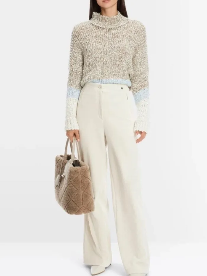marc_cain_collections_wid_1.webp Marc Cain Collections Gifts Under £250^Wide Fit Trousers In Light Beige XC 81.49 J31 Co