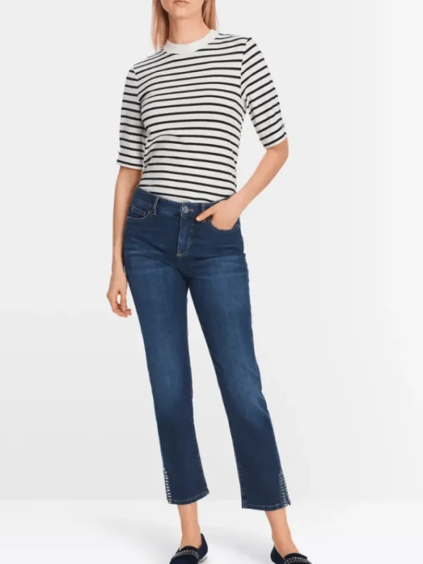 Marc Cain Collections Denim | Gifts Under £250^WIGAN Indigo Jeans With Rhinestones XC 82.14 D31
