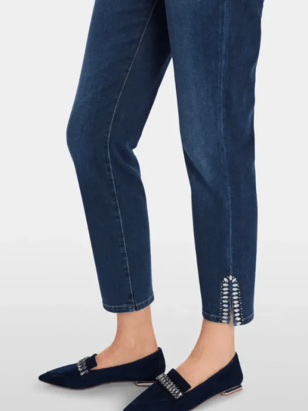 Marc Cain Collections Denim | Gifts Under £250^WIGAN Indigo Jeans With Rhinestones XC 82.14 D31