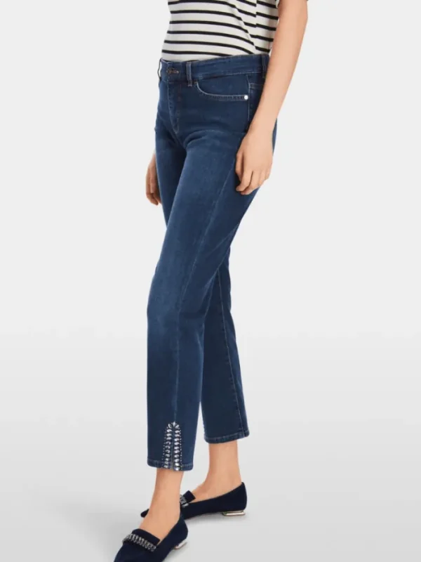 Marc Cain Collections Denim | Gifts Under £250^WIGAN Indigo Jeans With Rhinestones XC 82.14 D31