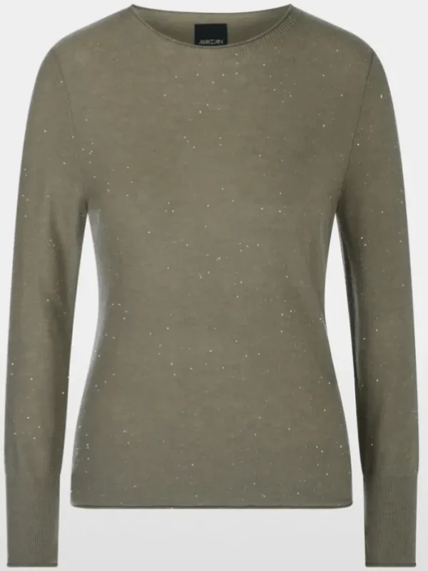Marc Cain Collections Knitwear | Gifts Under £250^Women's Sequinned Wool Jumper YC 41.20 M75 COL 5