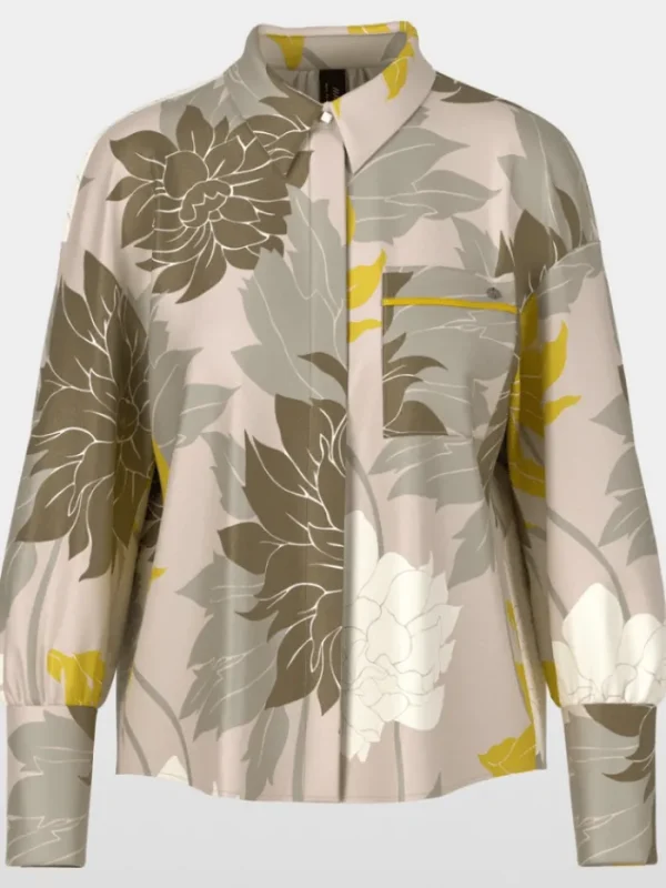 Marc Cain Collections Tops | Luxury Gifts^Women's Blouse With Floral Pattern YC 51.01 W12