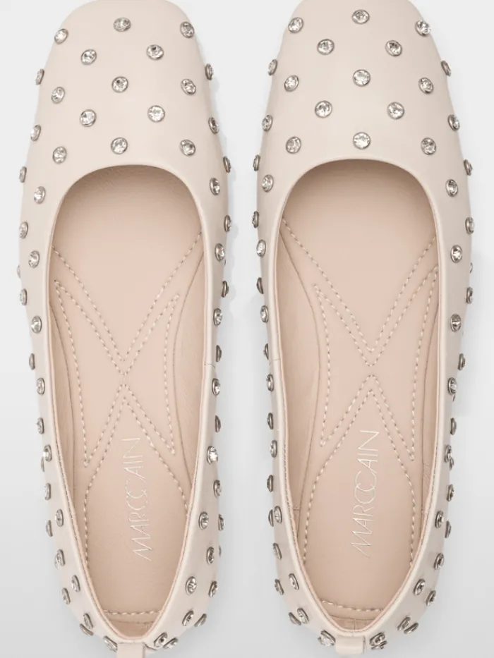 marc_cain_collections_wom_0-23.webp Marc Cain Collections Footwear | Footwear^Women's Ballerina Flat Shoes With Crystals YC SF