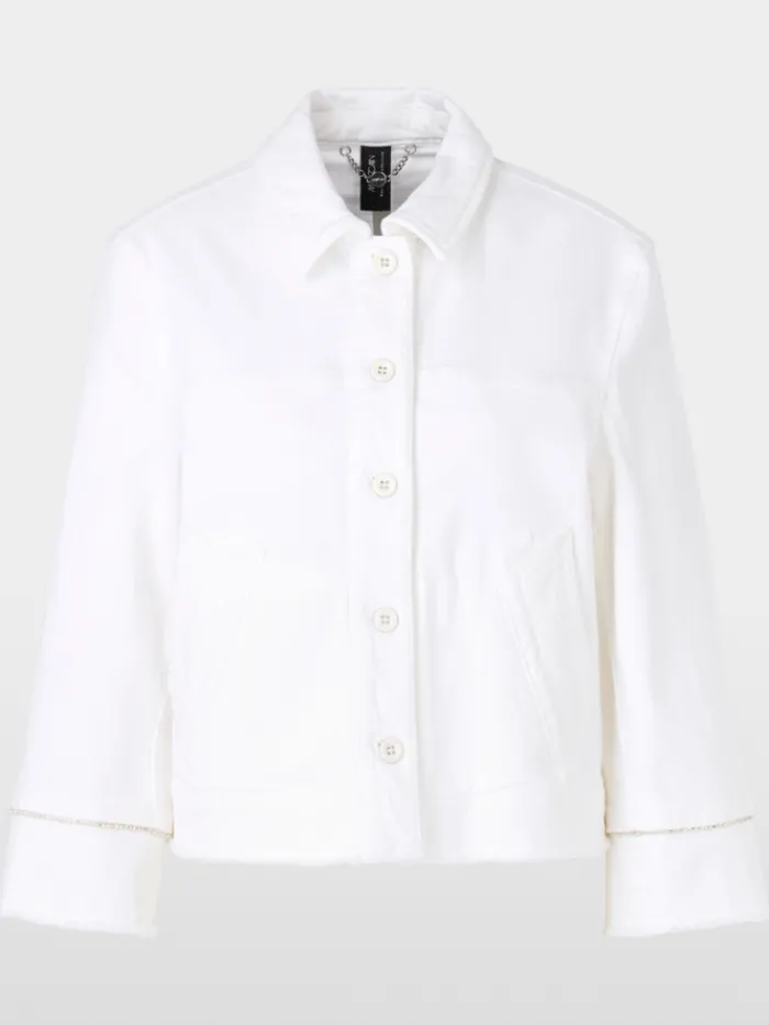 marc_cain_collections_wom_0-6.webp Marc Cain Collections Coats And Jackets | Denim^Women's Rethink Together Denim Jacket In Off Whi