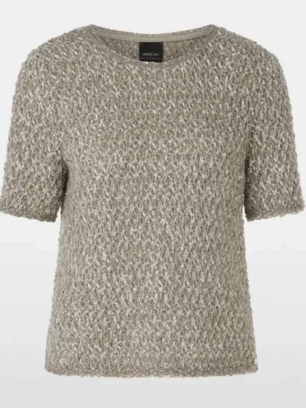 Marc Cain Collections Knitwear | Luxury Gifts^Women's Short Sleeved Shimmering Jumper YC 41.29