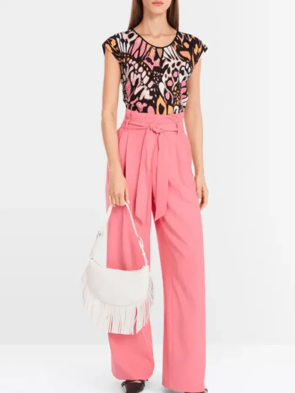 Marc Cain Collections Tops | Gifts Under £250^Women's T-Shirt Top In Butterfly Design YC 48.43