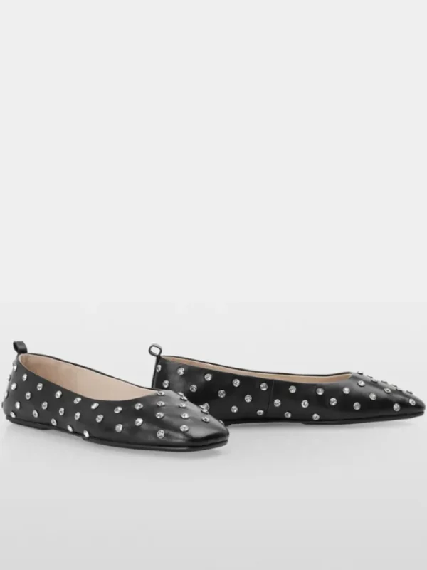 Marc Cain Collections Heels, Pumps And Flats | Footwear^Women's Ballerina Flat Shoes With Crystals YC SF