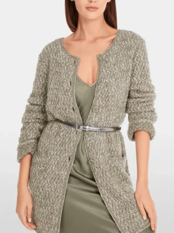 Marc Cain Collections Coats And Jackets | Knitwear^Women's Long Shimmering Cardigan YC 39.05 M16 Co