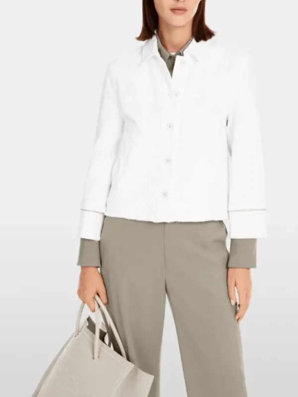 Marc Cain Collections Coats And Jackets | Denim^Women's Rethink Together Denim Jacket In Off Whi