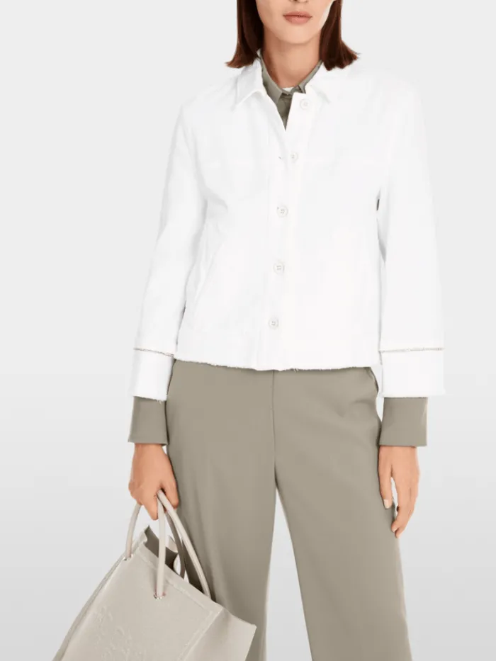 marc_cain_collections_wom_1-6.webp Marc Cain Collections Coats And Jackets | Denim^Women's Rethink Together Denim Jacket In Off Whi