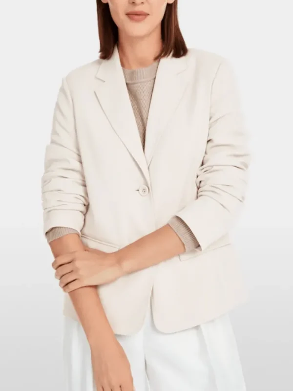 Marc Cain Collections Coats And Jackets | Luxury Gifts^Women's Blazer With Handstitched Details YC 34.0