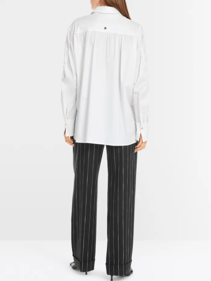 marc_cain_collections_wom_3-16.webp Marc Cain Collections Tops | Gifts Under £250^Women's Blouse With Placed Butterfly Print YC 51