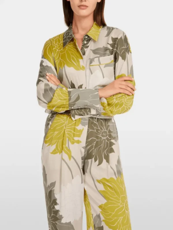 Marc Cain Collections Tops | Luxury Gifts^Women's Blouse With Floral Pattern YC 51.01 W12