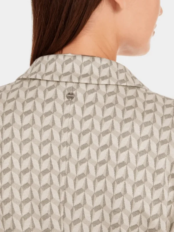 Marc Cain Collections Coats And Jackets | Luxury Gifts^Women's Blazer In Graphic Jersey Jacquard YC 34.