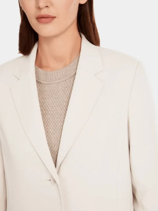 Marc Cain Collections Coats And Jackets | Luxury Gifts^Women's Blazer With Handstitched Details YC 34.0
