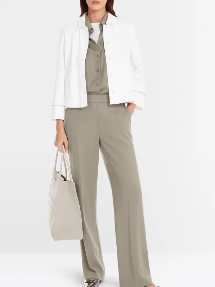 marc_cain_collections_wom_3-6.webp Marc Cain Collections Coats And Jackets | Denim^Women's Rethink Together Denim Jacket In Off Whi