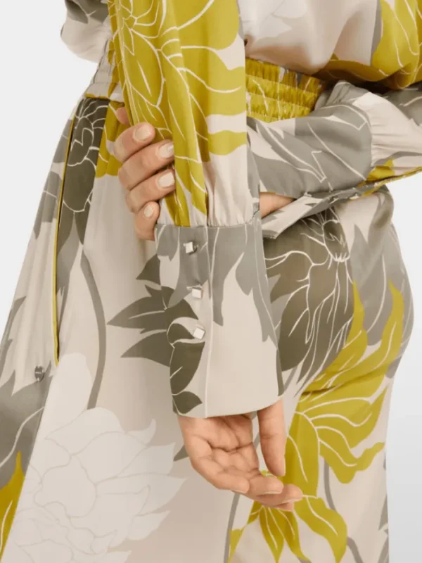 Marc Cain Collections Tops | Luxury Gifts^Women's Blouse With Floral Pattern YC 51.01 W12