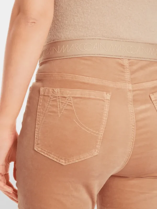 Marc Cain Collections Gifts Under £250^Women's SIENA Velvet Pull On Trousers In Camel X