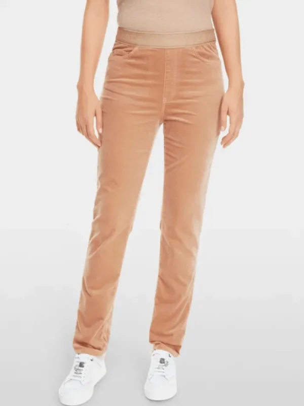 Marc Cain Collections Gifts Under £250^Women's SIENA Velvet Pull On Trousers In Camel X