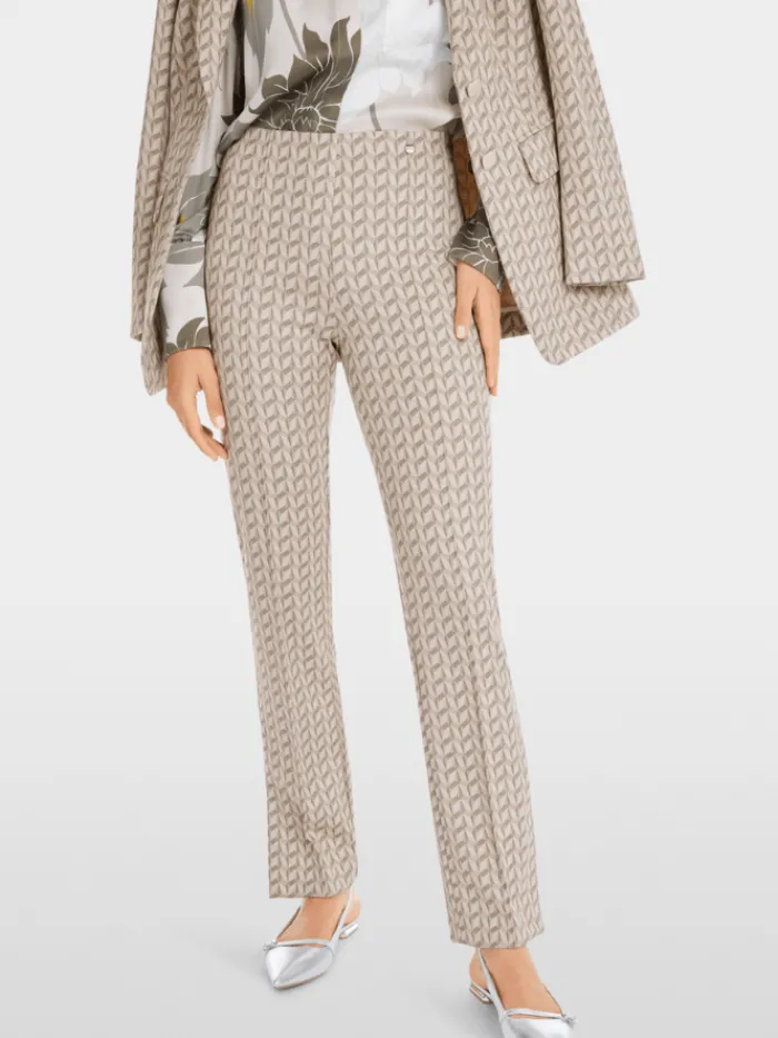 marc_cain_collections_wom_6-22.webp Marc Cain Collections Luxury Gifts^Women's FATSA Jersey Jacquard Trousers YC 81.50
